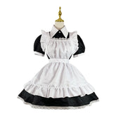 3 Style British Maid Role Play Kawaii Cartoon Apron Maid Outfits Plus Size Cosplay Costumes