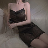 Sequined Pajama Dress