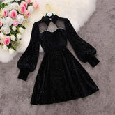 Sequins Velvet Elegant Dress