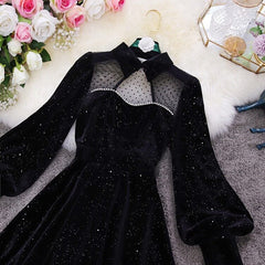 Sequins Velvet Elegant Dress