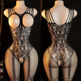 Erotic Cutout Open Bra Crotchless One-piece Lingerie Set
