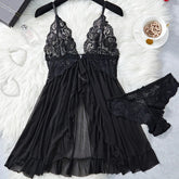 Perspective Pajamas Two-piece Sleepwear Nightgown Underwear Set