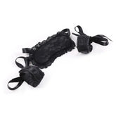 Lace Eye Mask Blindfold Handcuff Suit Couple Exotic Restraint Adult Games Flirting Outfits