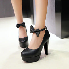Sweet Bow Lolita Heels
