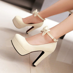 Sweet Bow Lolita Heels