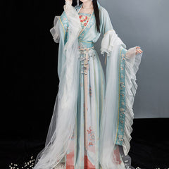 Sweet Flower Hanfu Dress