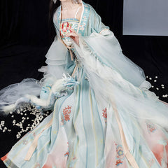 Sweet Flower Hanfu Dress