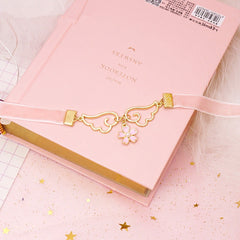 Pink Wings Flower Necklace