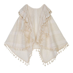 Tassel Cape Dress Set