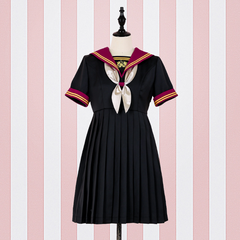 Lolita Navy Uniform Bow Dress
