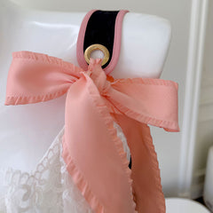 White Lace Flower Tie Dress