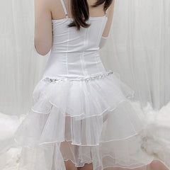 White Plush Bodysuit