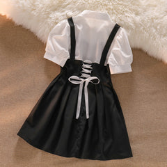 White Shirt Lace Dress