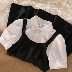 White Shirt Lace Dress