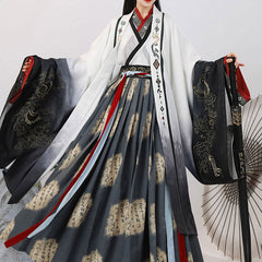 Loong Embroidery Hanfu Skirt Set