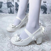 Sweet Bow Heel Shoes