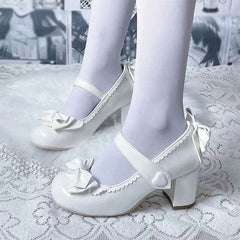 Sweet Bow Heel Shoes