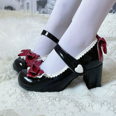Sweet Bow Heel Shoes