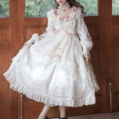 Lace Flower Bow Dress