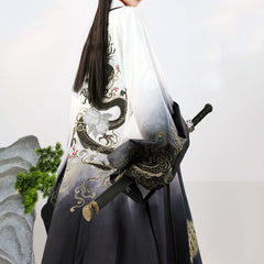 Loong Embroidery Hanfu Skirt Set