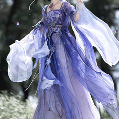 Purple Butterfly Hanfu Dress