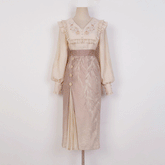 Lace Flower Shirt Skirt Set