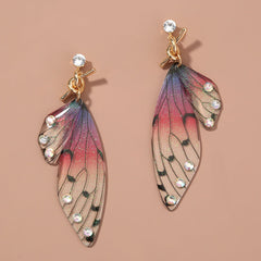 Resin Butterfly Wing Earrings
