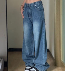 Vintage Blue Wash Boyfriend Jeans