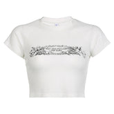 Vintage Print Raglan Short Sleeve Tee