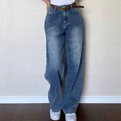 Vintage Blue Wash Boyfriend Jeans