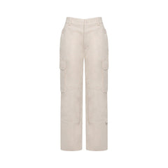 Pocket Patched Straight Cargo Jeans