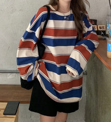 Vintage Striped 90s Long Sleeve Tee