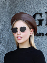 Autumn And Winter Pu Beret Hat