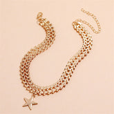Five-Pointed Star Pendant Necklace