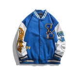 Retro Embroidery Letter Baseball Jacket