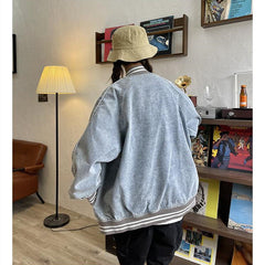 American Style Print Denim Jacket