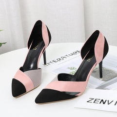 Pointed-toe stiletto heel sandals