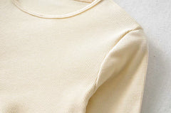 Round Neck Knitted Dress