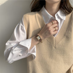 Knitted Waistcoat Sweater