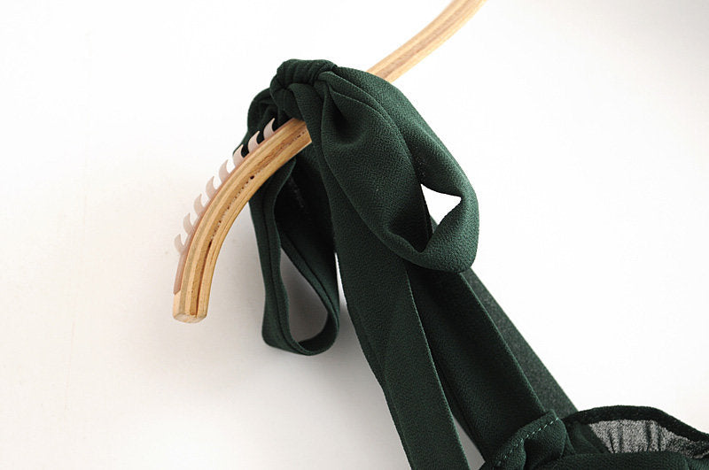 Tie Strap Ruffle Mini Dress