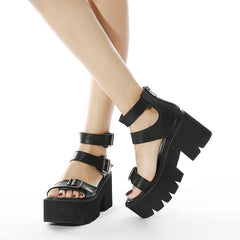 Leisure Platform Chunky Heels