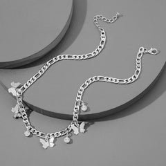 Butterfly Metal Clavicle Necklace