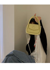 Underarm Bag Blue All-match Chain Crossbody Bag