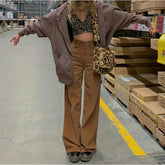 Street High Waist Corduroy Pants