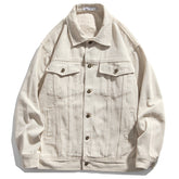 Retro patch loose jacket