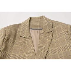 Women's plaid blazer