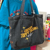 Aesthetic Embroidered Tote Bag