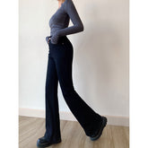 Washed High Waist Slim Flare Jeans