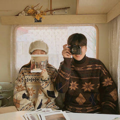 Coffee Cream Grandma Sweater