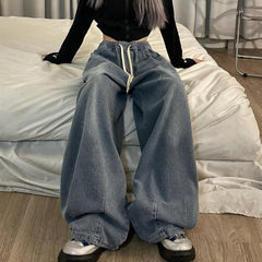 Loose Simple Style Baggy Boyfriend Jeans